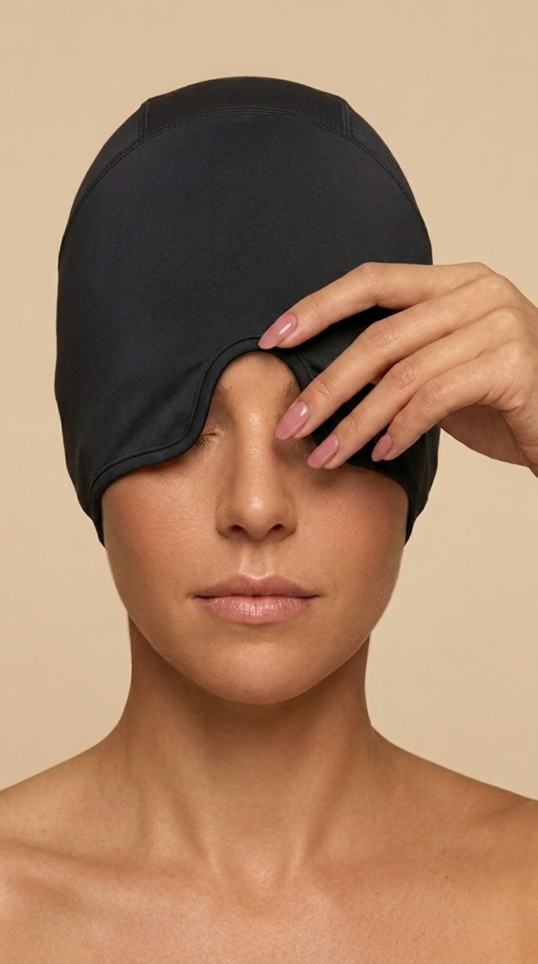 Hot/Cold Gel Cap for Instant Headache, Migraine and Sinus Relief