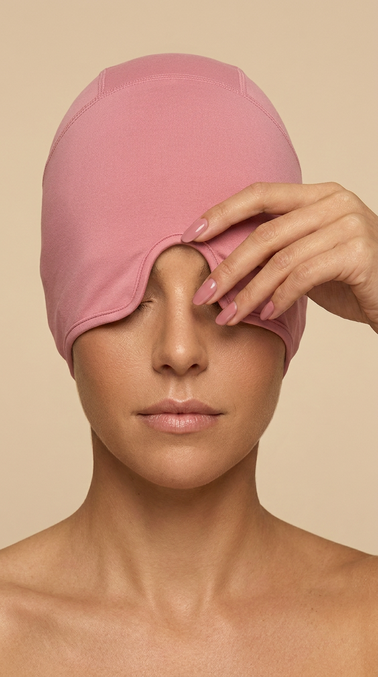 Hot/Cold Gel Cap for Instant Headache, Migraine and Sinus Relief